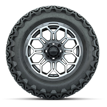 Set of (4) 14 in GTW Bravo Wheels with 23x10-14 GTW Predator - front view