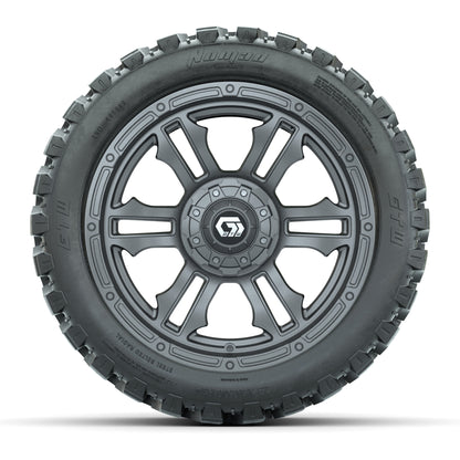 GTW® Shogun Gunmetal 14 in Wheels with 23X10-R14 Nomad Steel - front view