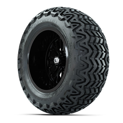 GTW Viper Gloss Black 14 in Wheels with 23X10-14 Predator All-Terrain Tires – Full Set