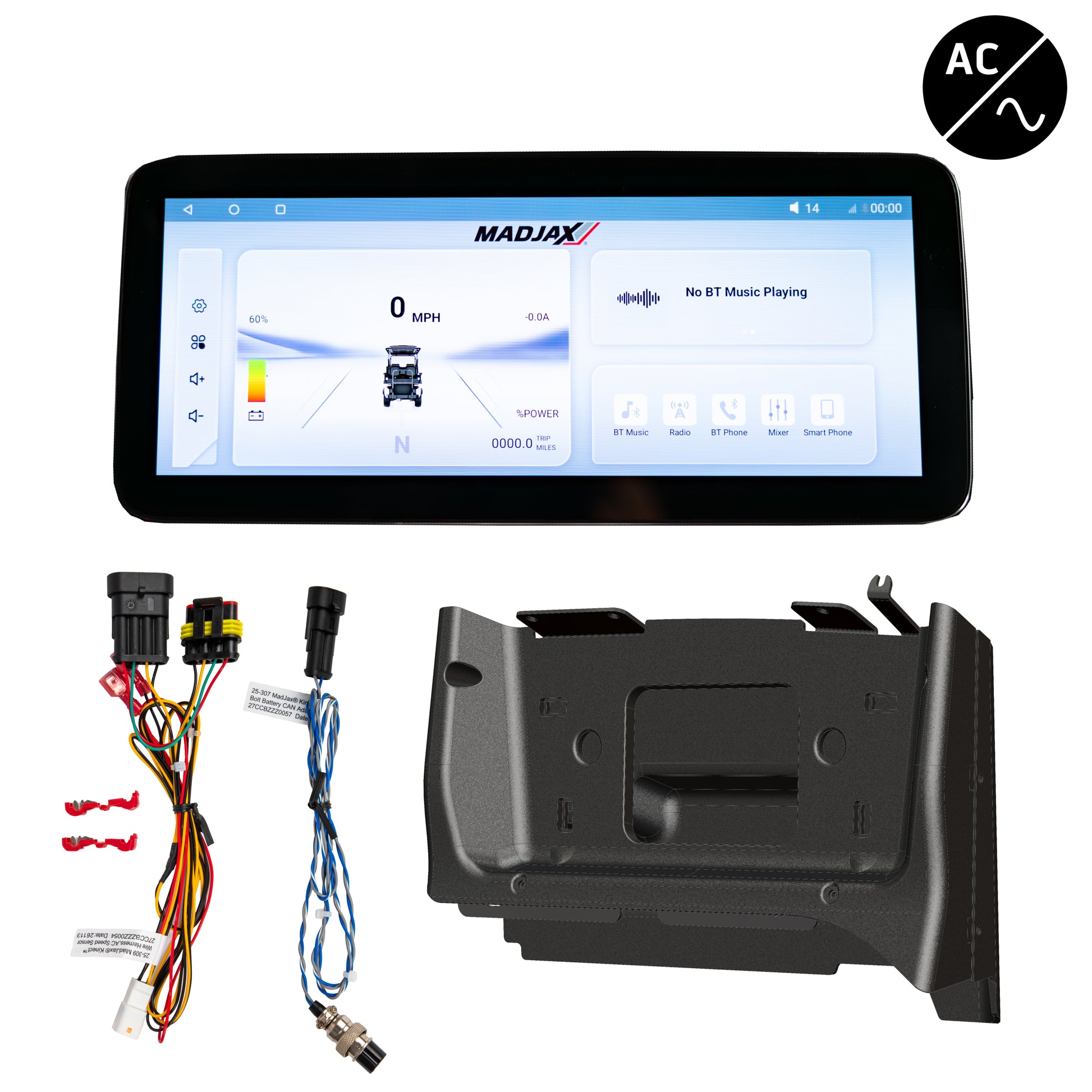 MadJax® Kinect™ Display Screen Kit for A/C motor Club Car Pr