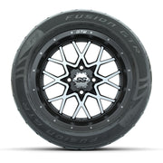 GTW® Vortex 2 Matte Gray/Machined 14 in Wheels with 255/45-R - front view