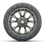 GTW Vandal Satin Bronze/Machined 14 in Wheels with 23x10.00- - front view