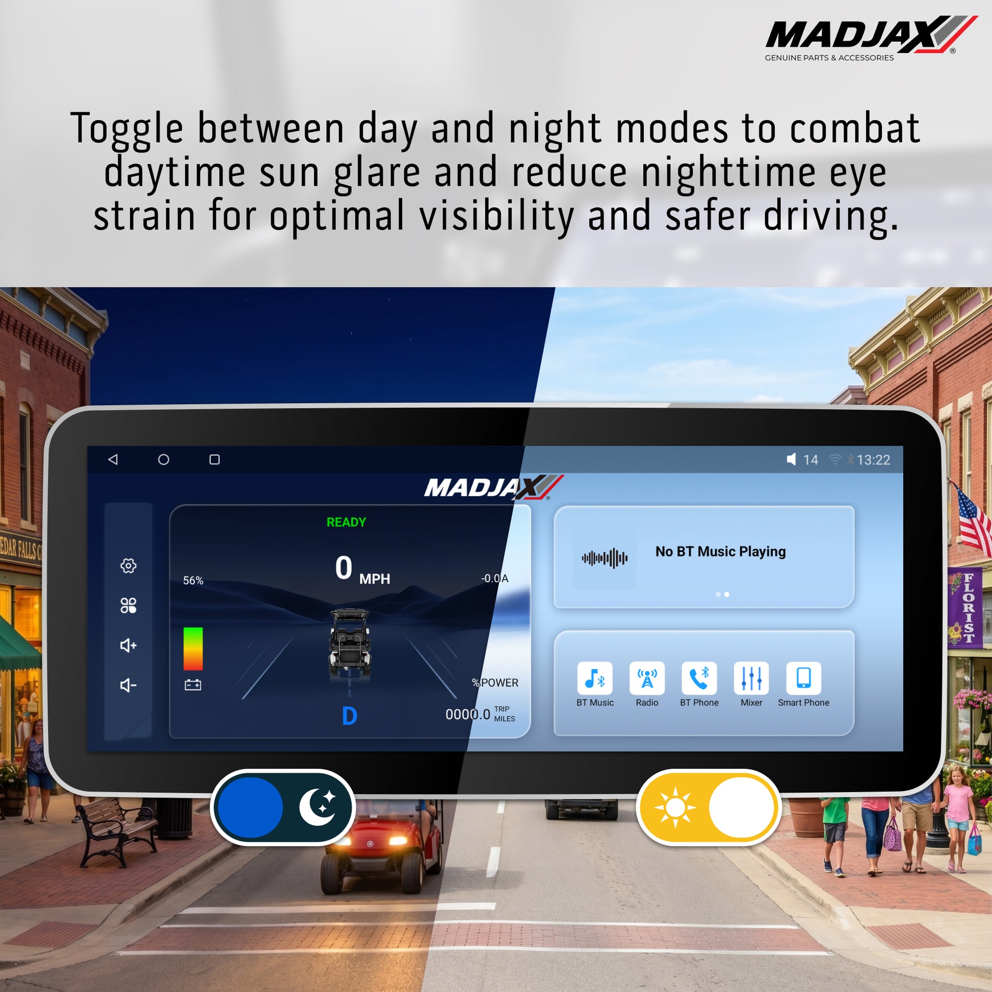 MadJax® Kinect™ Display Screen Kit for D/C motor Club Car Pr