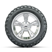 GTW Godfather Chrome 14 in Wheels with 23x10.00-14 Rogue All - front view