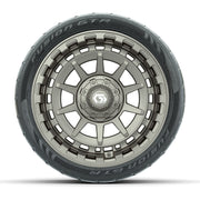GTW® Barricade Satin Bronze 14 in Wheels with 205/40-R14 Fus - front view