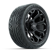 Set of (4) 14 in GTW Raven Wheels with 225/30-14 Mamba Street Tires
