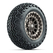 GTW® Barricade Satin Bronze 14 in Wheels with 23x10-14 Predator All-Terrain Tires – Full Set