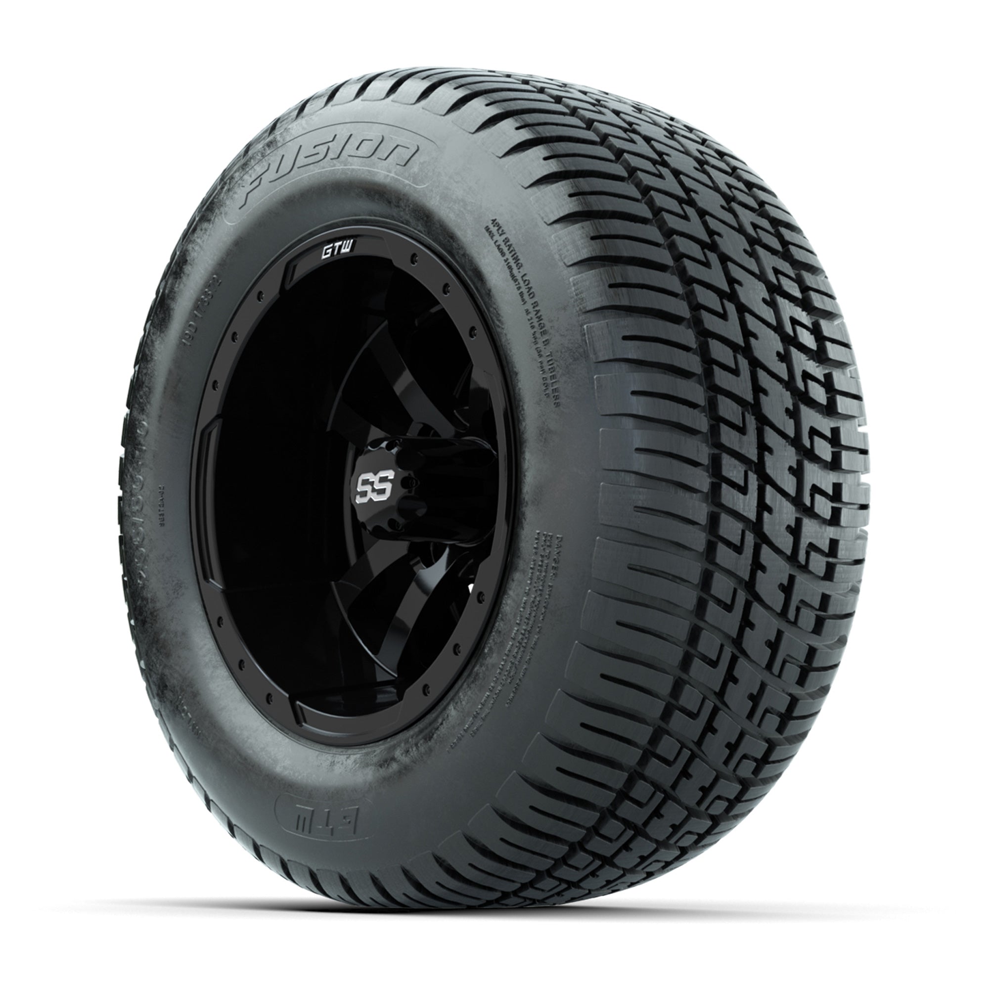 GTW Storm Trooper 10 in Wheels with 205/50-10 Fusion Street Tires – Set of 4