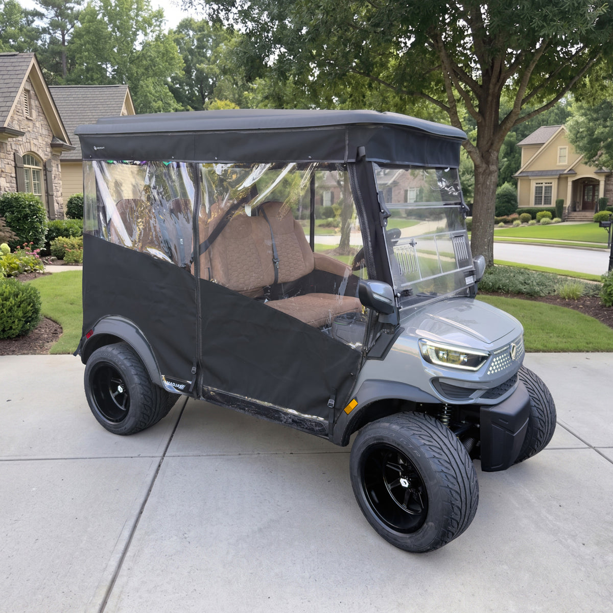 RedDot Linen Single Track Enclosure for MadJax® Ascent with 4-Forward Facing Seats