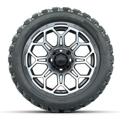 Set of (4) 14 in GTW Bravo Wheels with 23x10-14 GTW Nomad Al - front view