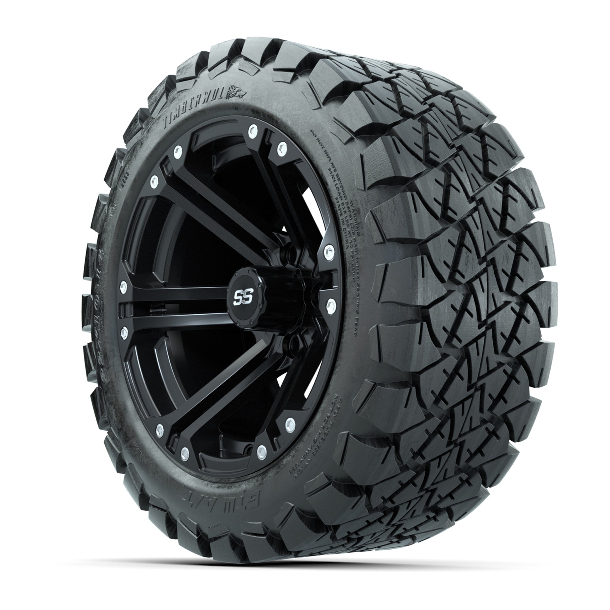 Set of (4) 14 in GTW Specter Wheels with 22x10-14 GTW Timber - 3/4 view