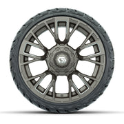 GTW Vandal Satin Bronze/Machined 14 in Wheels with 205/35-R1 - front view