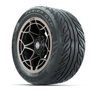 GTW® Nexus Black with Bronze Face 14 in Wheels with 255/45-R - 3/4 view