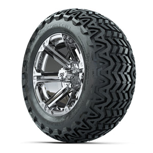 GTW Specter Chrome Wheels with 23in Predator A-T Tires - 14  - 3/4 view