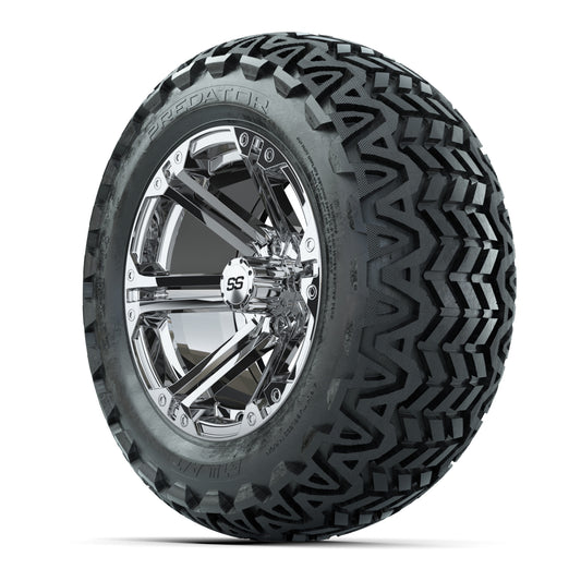 GTW Specter Chrome Wheels with 23in Predator A-T Tires - 14  - 3/4 view