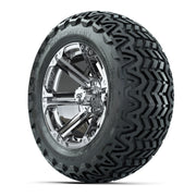 GTW Specter Chrome Wheels with 23in Predator A-T Tires - 14  - 3/4 view