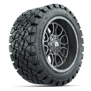 GTW Volt Gunmetal 14 in Wheels with 22X10-14 Timberwolf All-Terrain Tires – Full Set