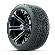 Set of 4 GTW Specter Wheels with Mamba Street Tires - 14 Inc - 3/4 view