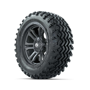 GTW® Shogun Gunmetal 14 in Wheels with 23X10.00-14 Rogue All - 3/4 view