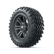 GTW® Shogun Gunmetal 14 in Wheels with 23X10.00-14 Rogue All - 3/4 view