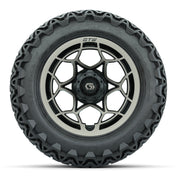 GTW® Nexus Gloss Black/Bronze 14 in Wheels with 23x10-14 Pre - front view