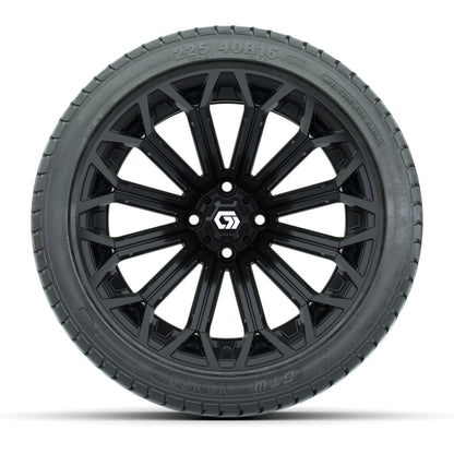 GTW Phantom Gloss Black 16 in Wheels with 225/40-R16 Mamba Street Tires – Full Set