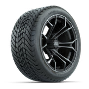 GTW Spyder Matte Grey 14 in Wheels with 225/30-14 Mamba Street Tires – Full Set