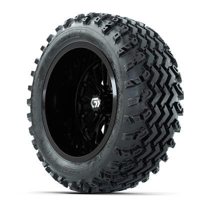 GTW Viper Gloss Black 14 in Wheels with 23X10-R14 Rogue All-Terrain Tires – Full Set