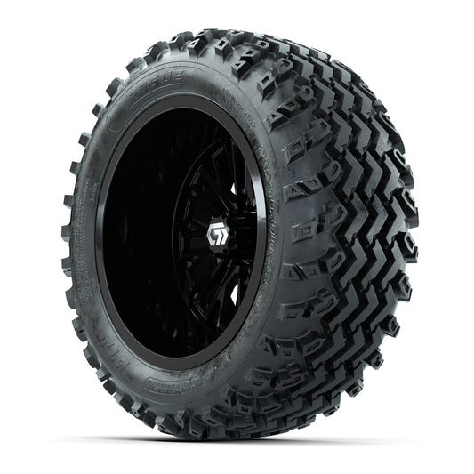 GTW Viper Gloss Black 14 in Wheels with 23X10-R14 Rogue All-Terrain Tires – Full Set