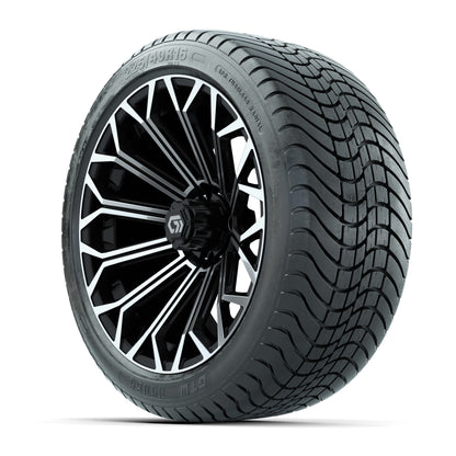 GTW Phantom Black/Machined 16 in Wheels with 225/40-R16 Mamba Street Tires – Full Set