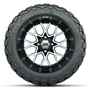 Set of (4) 14 in GTW Vortex Wheels with 22x10-14 GTW Timberw - front view