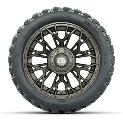 Set of (4) 14 in GTW® Stellar Matte Bronze Wheels with 23x10 - front view