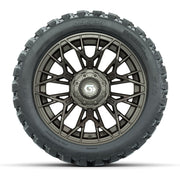 Set of (4) 14 in GTW® Stellar Matte Bronze Wheels with 23x10 - front view