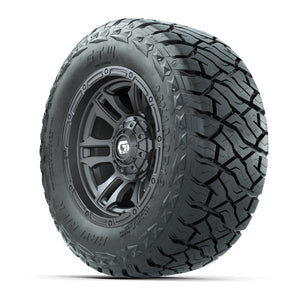 GTW Shogun Gloss Gunmetal 12 in Wheels with 23x10.00-R12 Maverick All-Terrain Tires – Full Set