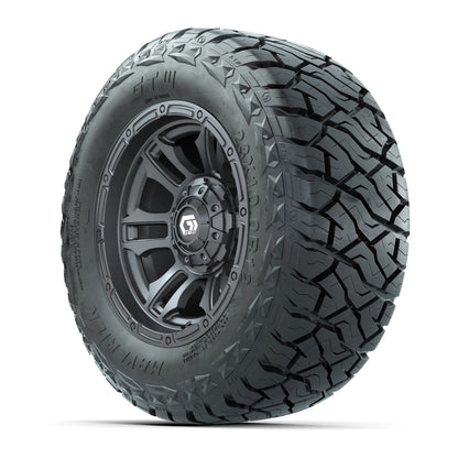 GTW Shogun Gloss Gunmetal 12 in Wheels with 23x10.00-R12 Maverick All-Terrain Tires – Full Set