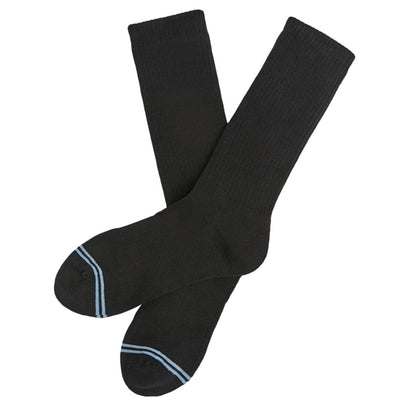 Black Casual Crew Socks 6-Pack