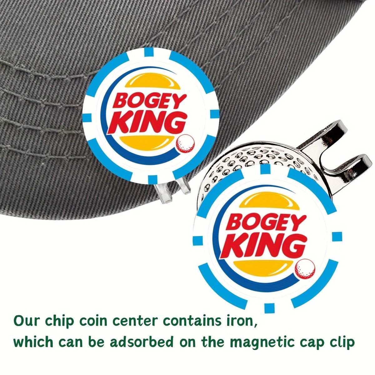 Bogey King Golf - Poker Chip Style Ball Marker