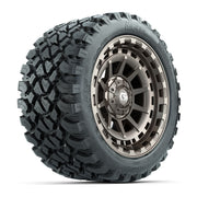GTW® Barricade Bronze 14 in Wheels with 23X10-R14 Nomad Steel Belt Radial All-Terrain Tires – Full Set