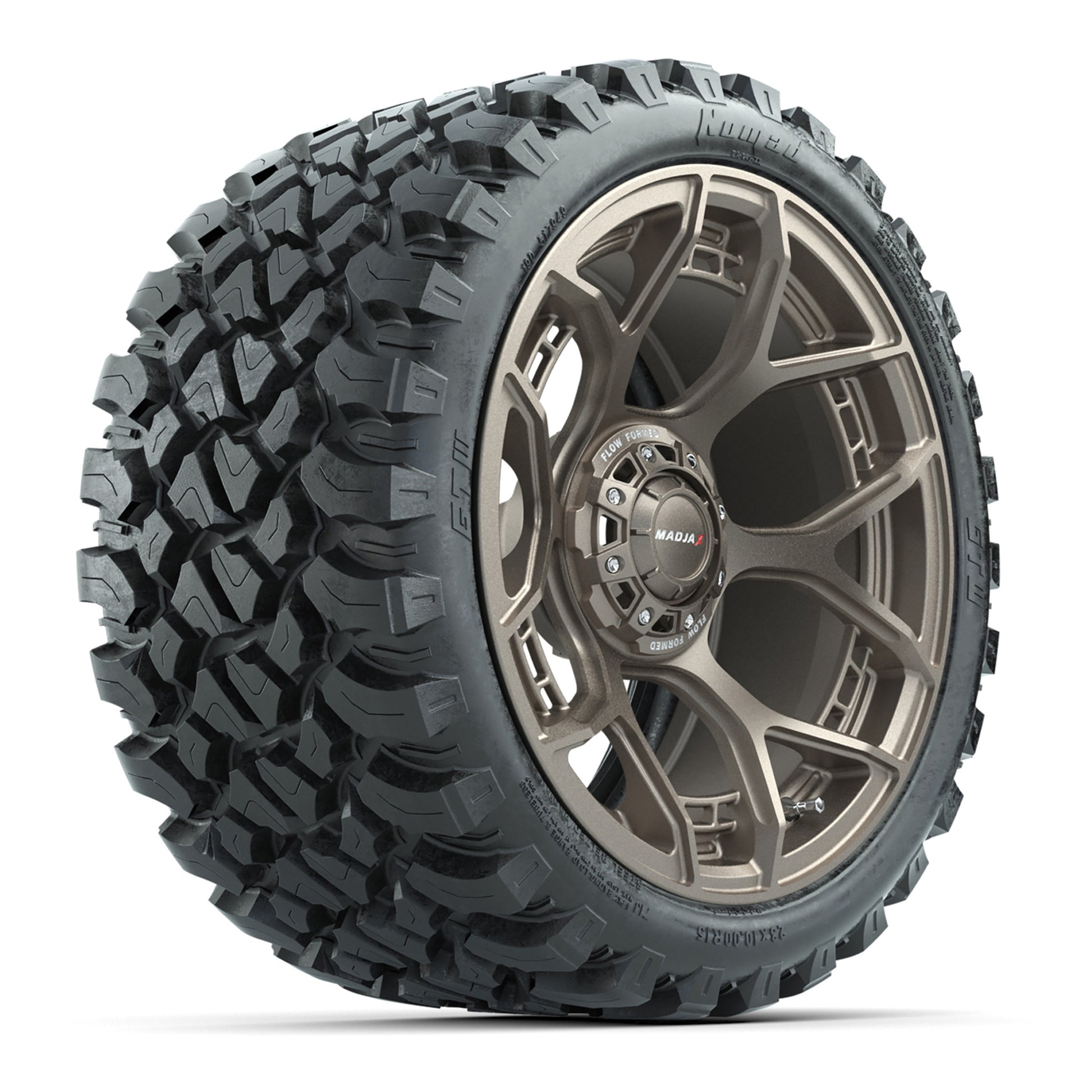 MadJax® Flow Form Evolution Matte Bronze 15in Wheels with GTW® 23x10-R15 Nomad Off Road Tires - Full Set