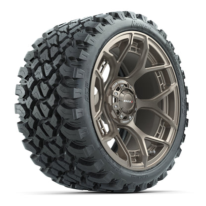 MadJax® Flow Form Evolution Matte Bronze 15in Wheels with GTW® 23x10-R15 Nomad Off Road Tires - Full Set