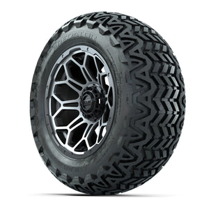 Set of (4) 14 in GTW Bravo Wheels with 23x10-14 GTW Predator - 3/4 view
