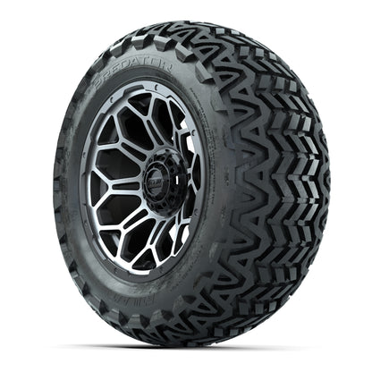 Set of (4) 14 in GTW Bravo Wheels with 23x10-14 GTW Predator - 3/4 view