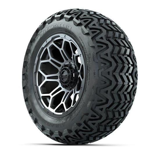 Set of (4) 14 in GTW Bravo Wheels with 23x10-14 GTW Predator - 3/4 view