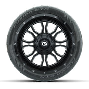 Set of (4) 14 in GTW® Volt Machined & Black Wheels with  - front view