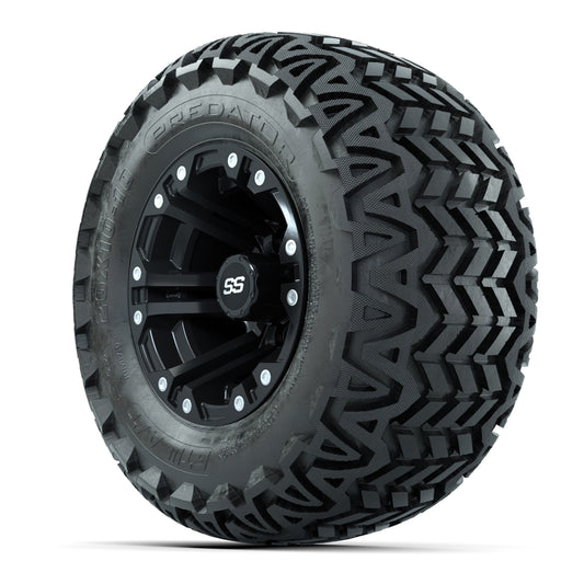 Specter Matte Black Wheels and A-T Tires - 10 Inch