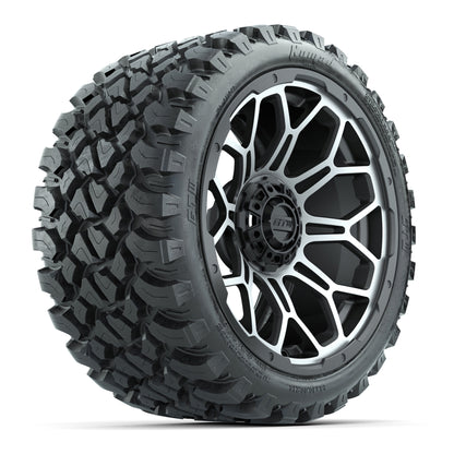 Set of (4) 15″ GTW Bravo Matte Gray Wheels with 23x10-R15 Nomad All-Terrain Tires