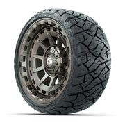 GTW Barricade Satin Bronze 14 in Wheels with 205/35-R14 Mave - 3/4 view