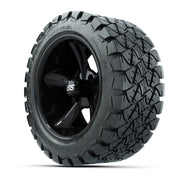 Set of (4) 14 in GTW Godfather Wheels with 22x10-14 GTW Timb - 3/4 view