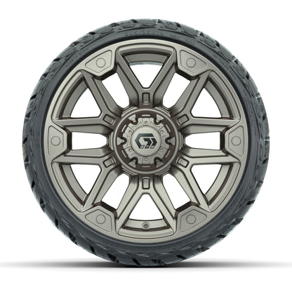 GTW Graffiti Satin Bronze/Black 14 in Wheels with 205/35-R14 - front view