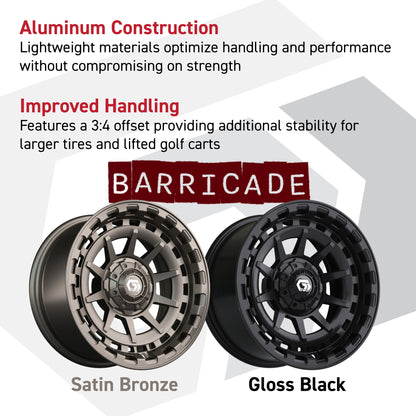 14″ GTW® Barricade Gloss Black Wheel